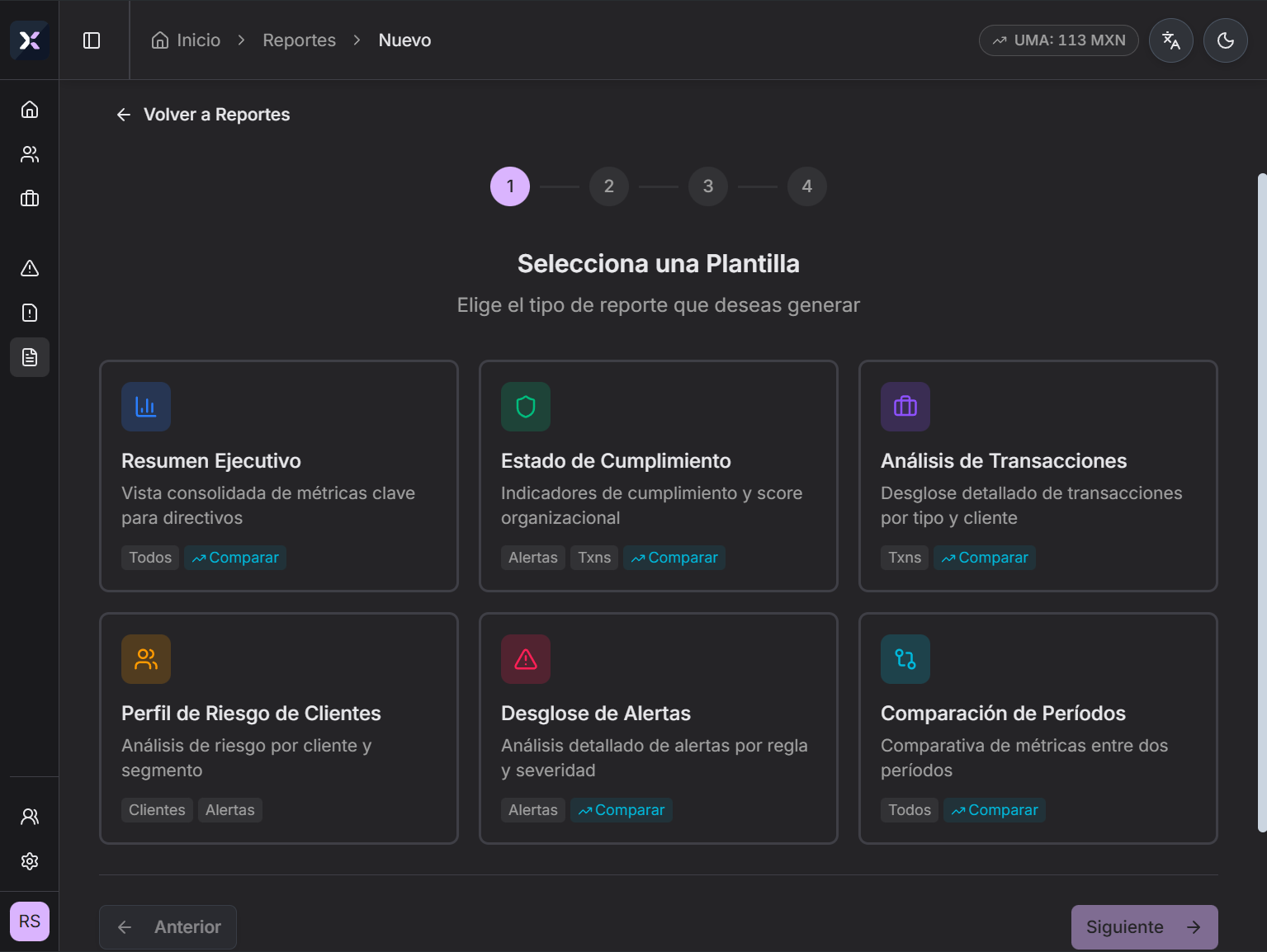 Plantillas de Reportes